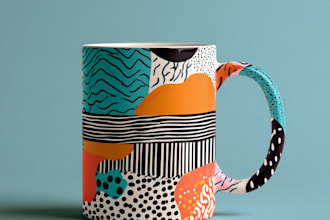 create a custom coffee mug design
