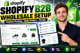 setup shopify b2b wholesale store with wholesale pricing bulk orders xenbar