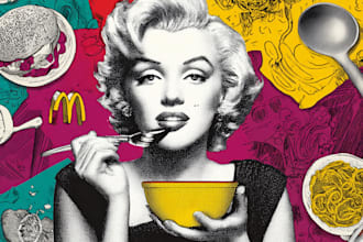 food pop art of your food pop art