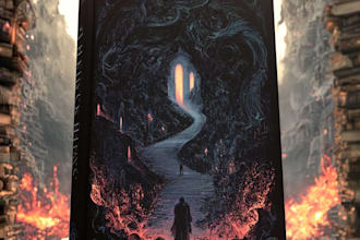 design urban fantasy book cover, thriller book cover