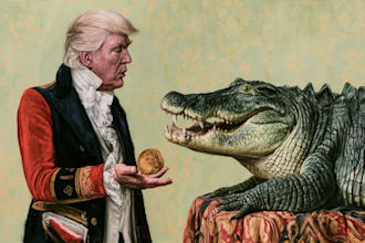 illustrate political satire cartoons