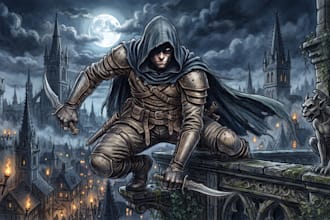 draw custom dnd character portraits