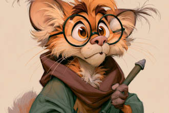 draw an human or furry in my style for you