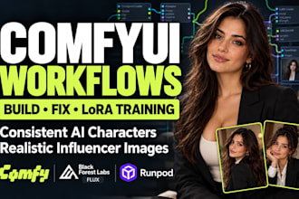 fix build comfyui workflows consistent ai influencer model custom lora training