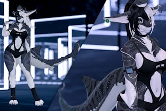 create custom furry vrchat avatar vrchat avatar furry nsfw avatar vr character