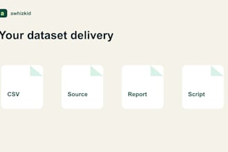 do web scraping into a clean CSV dataset