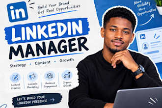 be expert linkedin manager for sales lead linkdin marketing content and growth
