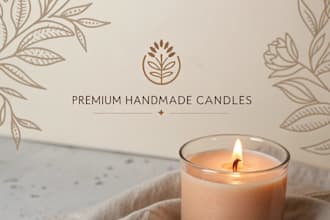 design premium candle labels and packaging