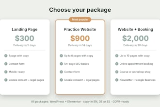 build a multilingual wordpress website for therapists, coaches and practices