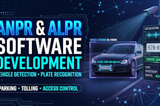 develop anpr, alpr, vehicle detection, and number plate recognition software