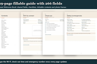 create a fillable PDF form, editable template or interactive workbook