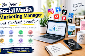 be your social media marketing manager  and content creator