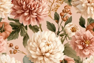 create a cute seamless vector pattern