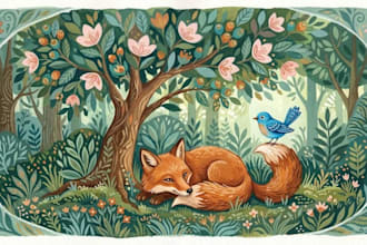 children story book illustration children story children story book illustration