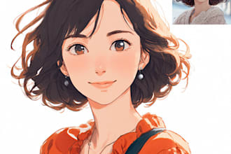 create a soft pastel anime portrait from your selfie
