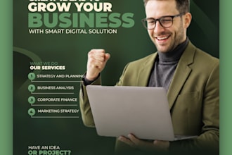 design professional social media posts for your business