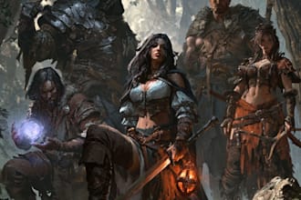 create custom dnd, rpg, and character art
