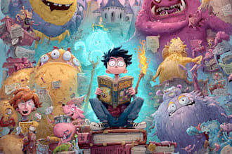 do cartoon book cover design, book cover, ebook cover