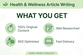 write engaging health and wellness articles