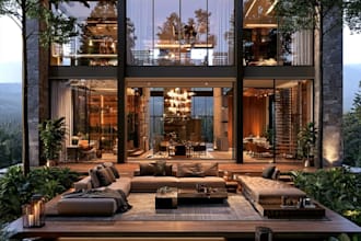 do interior design of house apartment realistic