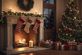 create unique holiday card illustrations