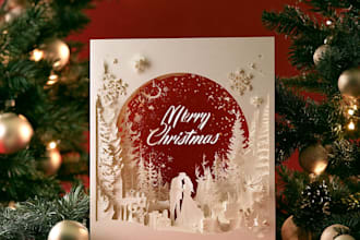 design a christmas holiday card