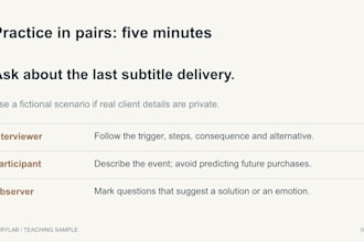 turn your lecture notes into editable training slides