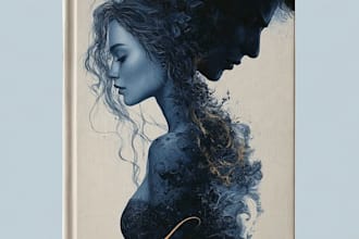 create beautiful romantic book cover art for novels ebooks
