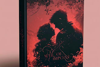 design professional illustration for romantic book cover art