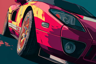 make a luxury car portrait from your photo