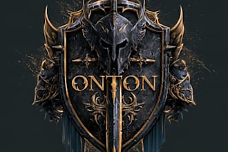 draw a fantasy logo