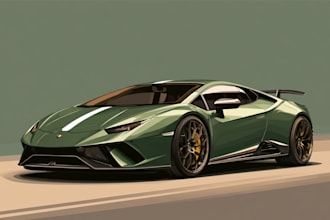 draw car or any vehicle to vector art style
