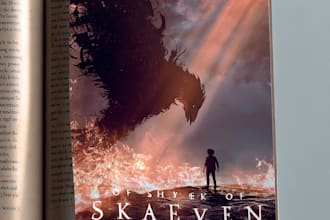 design fantasy book cover, fantasy book cover design art