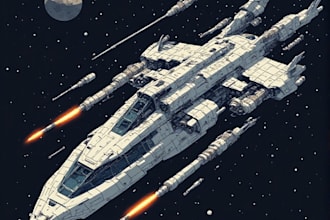 draw unique alien spaceships and spacecraft