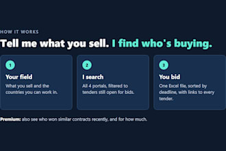find public tenders and government contracts for your business