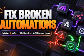 fix broken makecom n8n workflows API errors webhook automation failures