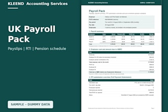 run your UK payroll with payslips, rti and pension schedules