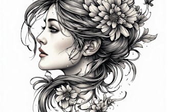 design illustrative animal tattoo illustration