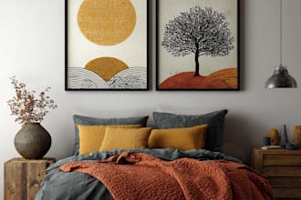 create aesthetic gallery wall art prints