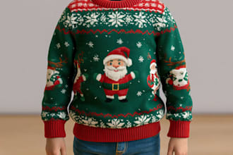 design ugly christmas sweater and sweatshirt