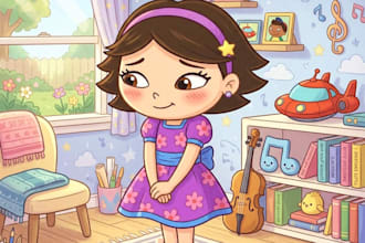 children story book illustration children story book