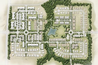 create 2d site plans, plot layouts, master plans and land development plans
