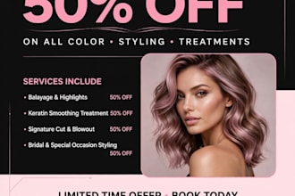 design luxury beauty flyer, church flyer and party flyer