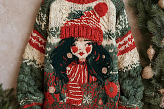 ugly christmas sweater design
