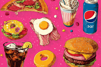 food pop art of your food pop art