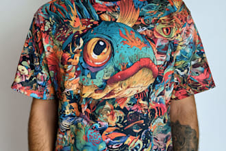 design custom streetwear shirt designs for merch