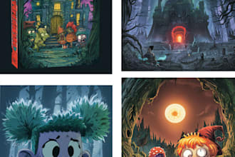 design children book cover,kids book illustration