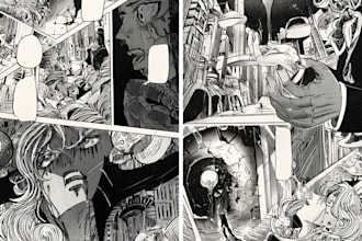 manga pages comic art manga illustration and comic book pages