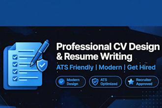 make a professional CV design and resume writing
