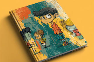 do cartoon book and cartoon story book cover
